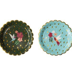 Hummingbird Paper Dessert Plates